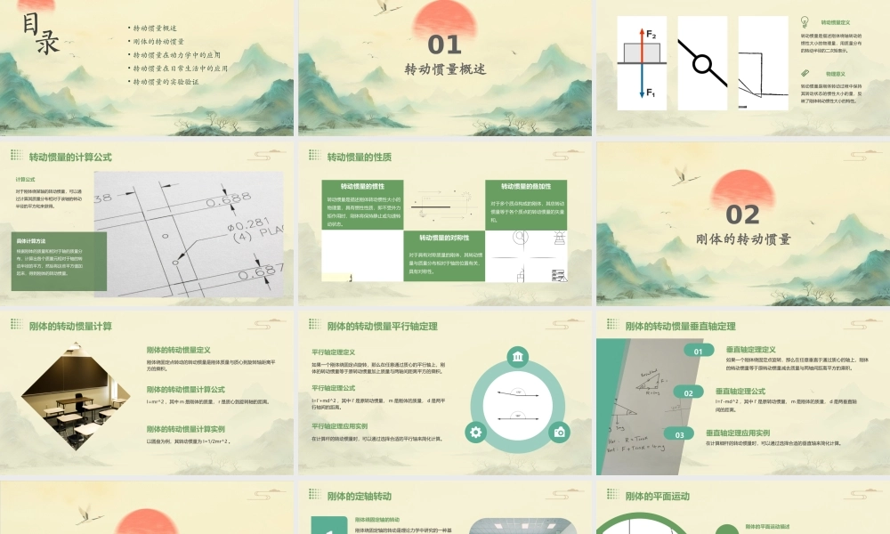 理论力学转动惯量课件