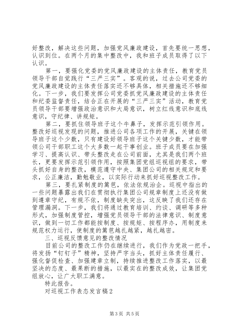 对巡视工作表态发言稿_第3页
