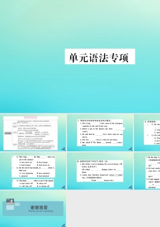 九年级英语全册 Unit 12 Life is full of the unexpected单元语法专项习题课件 (新版)人教新目标版 课件