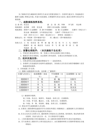 安全紧急疏散方案