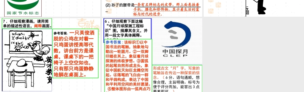 语言表达之图文转换题型课件2