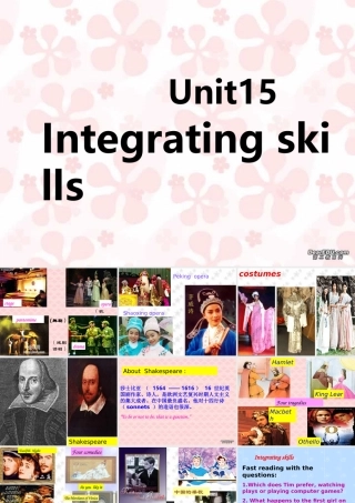 人教版高一英语Unit15 Integrating skills1 课件