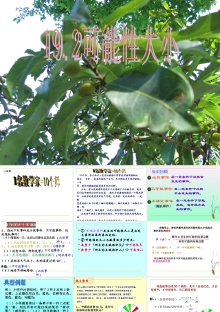 八年级数学上：19.2可能性大小课件(冀教版) 课件