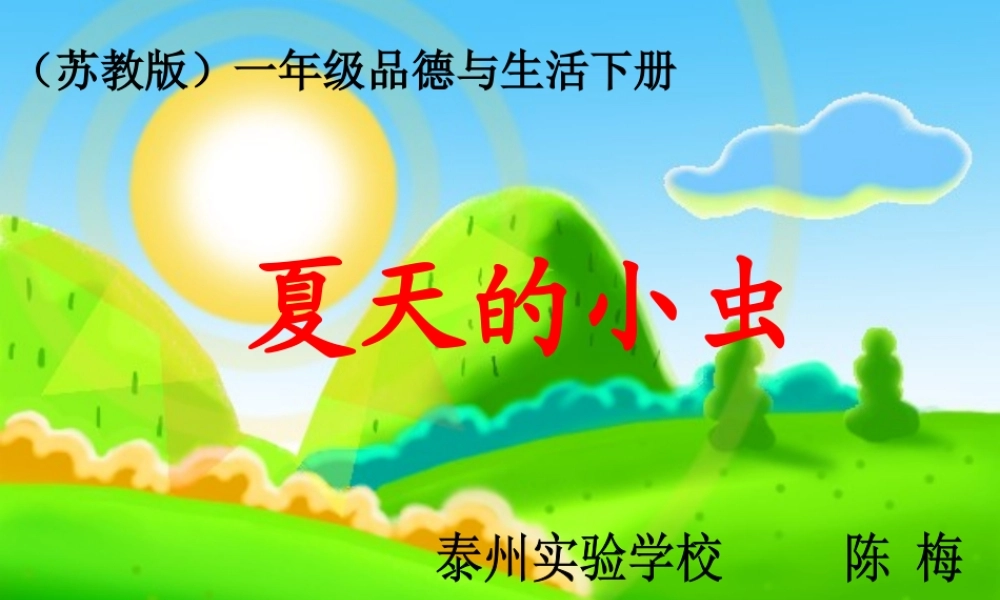夏天的小虫(2)