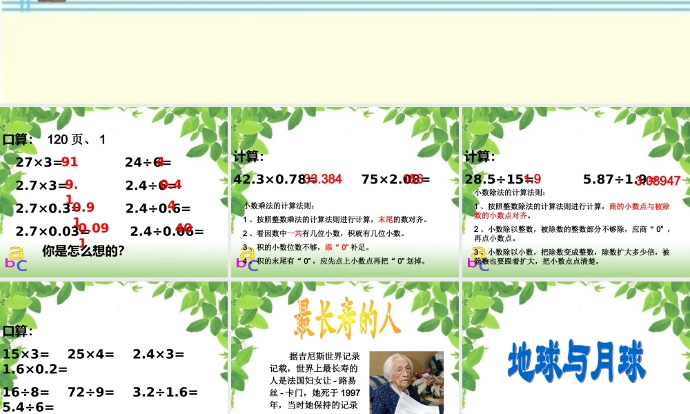 用字母表示数例4 (2)