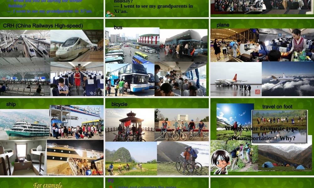 九年级英语下册(Module 1 Unit 1 We toured the city by bus and by taxi)课件 (新版)外研版 课件