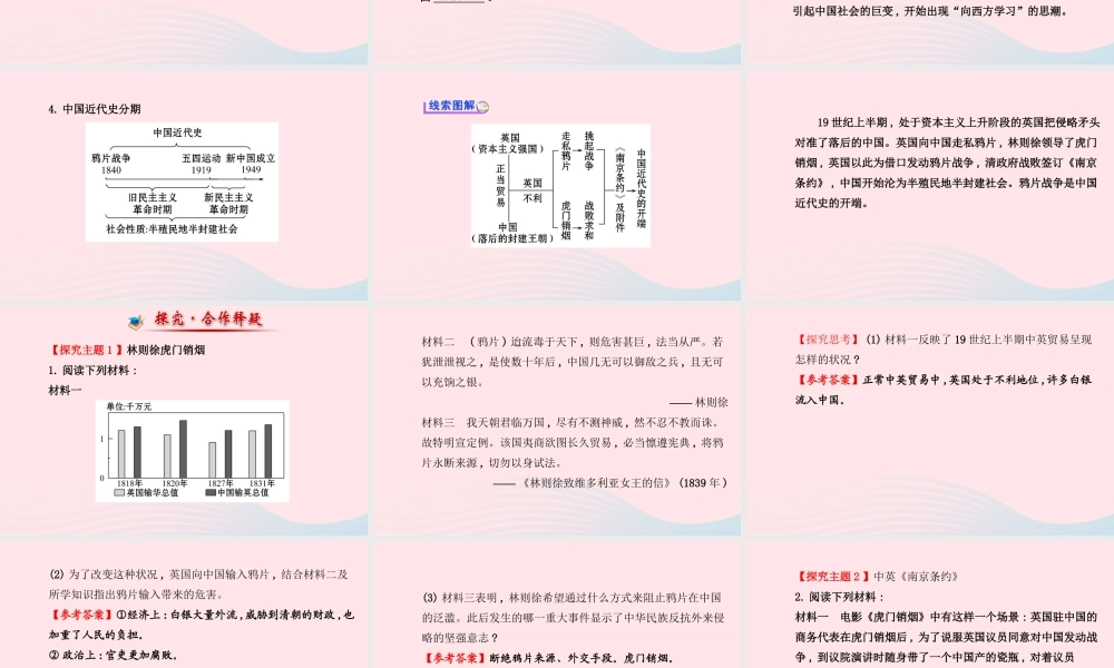 八年级历史上册 第1单元 列强的侵略与中国人民的抗争 第1课鸦片战争课件 岳麓版 课件