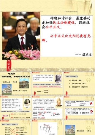 人民版必修1第6单元复习课件《古代希腊、罗马的政治文明》（共19张临海优质课）