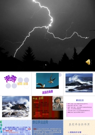 八年级语文海燕新人教版 教案