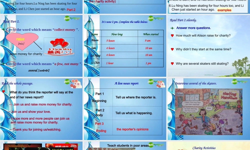 八年级英语下册 Unit 6 How long have you been collecting shells Section A 3a-4课件 人教新目标版 课件
