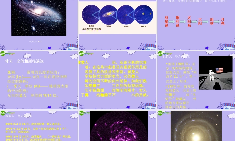 八年级物理下册 宇宙深处课件 沪粤版 课件