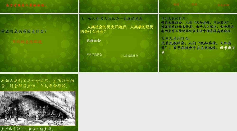 八年级历史下册 第四单元 第16课 当人类还是野蛮人的时候课件 北师大版 课件
