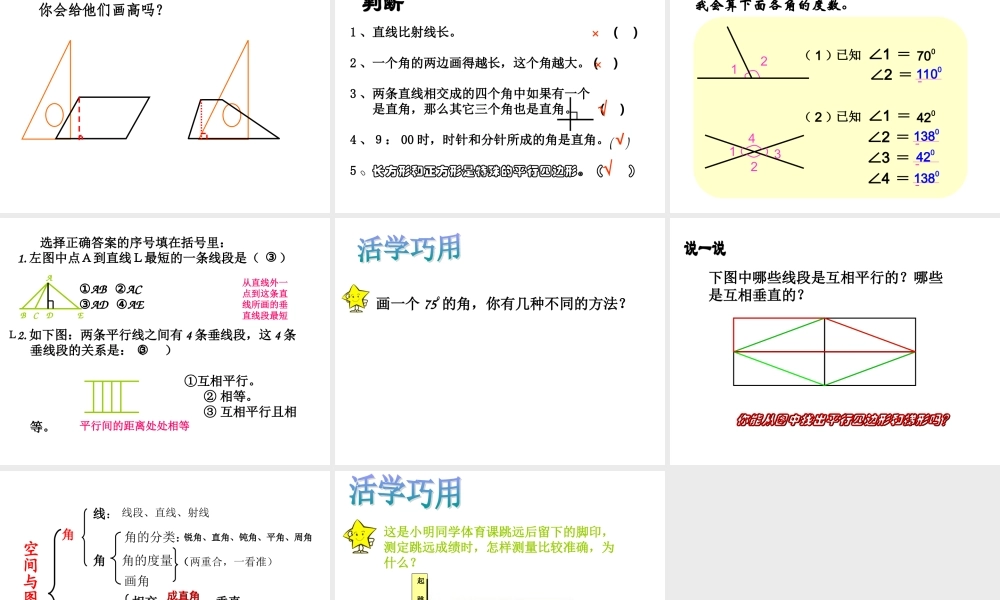 空间与图形总复习1