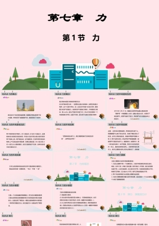 八年级物理下册 第七章 力课件 (新版)教科版 课件