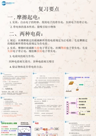 九年级物理全册 第14章了解电路复习课件 (新版)沪科版 课件