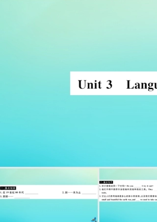 九年级英语上册 Module 11 Photos Unit 3 Language in use(小册子)习题课件 (新版)外研版 课件