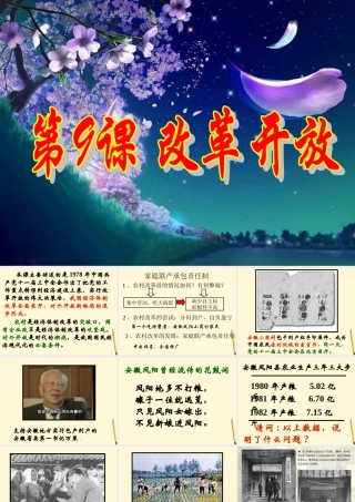 八年级历史下册 3.9(改革开放)课件 人教新课标版  课件