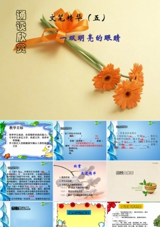 八年级语文下册诵读欣赏(文笔精华(五))课件 苏教版 课件