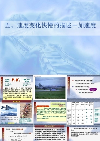 速度变化快慢的描述－加速度１