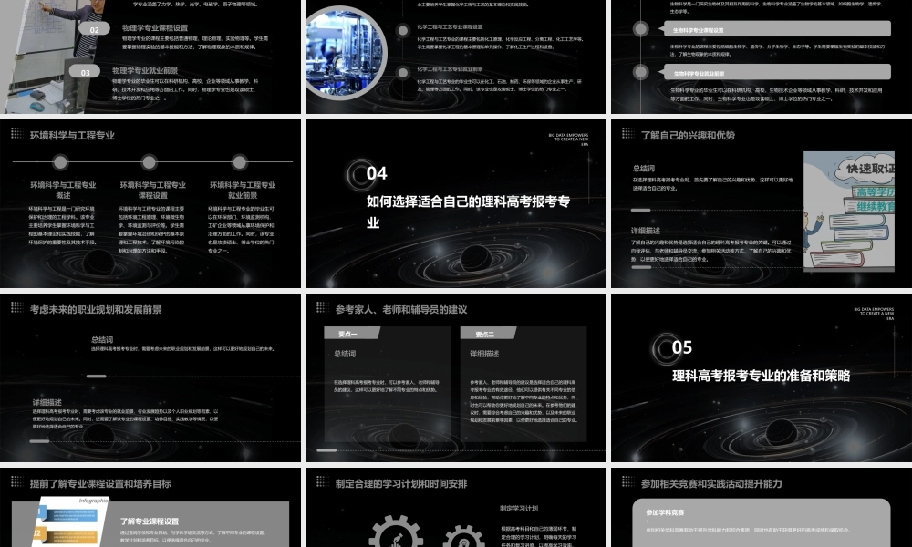 理科高考报考专业指导课件
