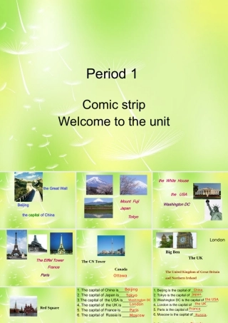 中学七年级英语下册 Unit 1 Dream homes课件 (新版)牛津版