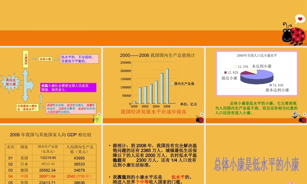 九年级政治 第十课(全面建设小康社会)课件 陕教版 课件