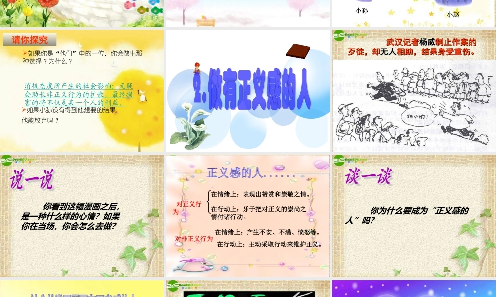 八年级政治下册 自觉维护正义课件 人教新课标版 课件