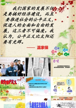 八年级政治下册 自觉维护正义课件 人教新课标版 课件