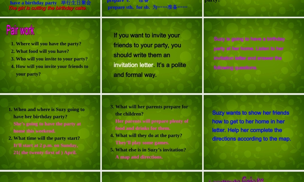 七年级英语下册 Unit 4 Finding your way Task课件2 (新版)牛津版 课件