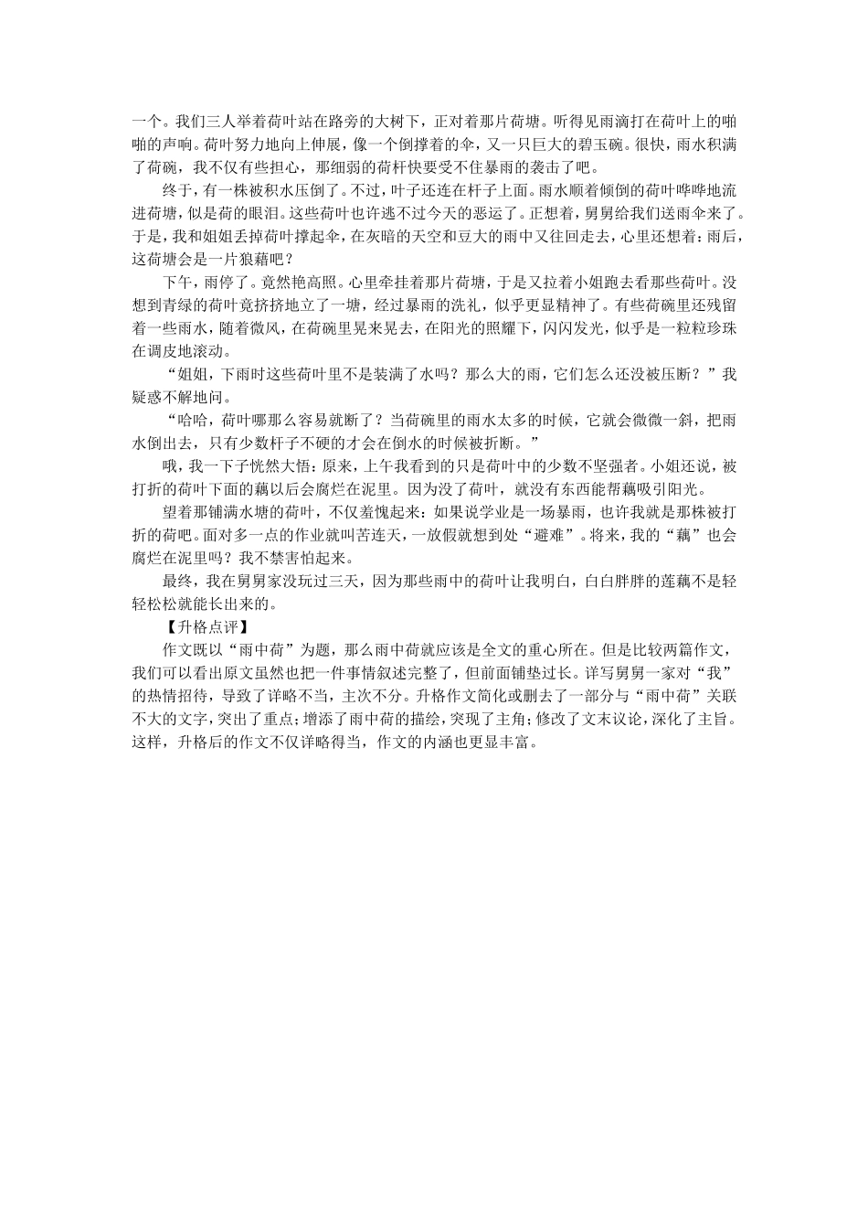 升格作文指导-----详写浓墨重彩_略写简笔代过_第2页