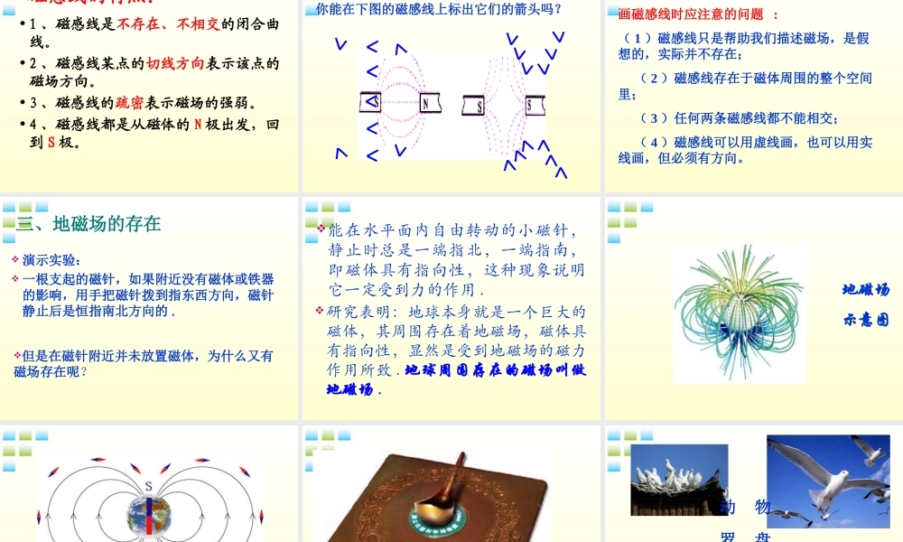 八年级物理下册 磁场课件
