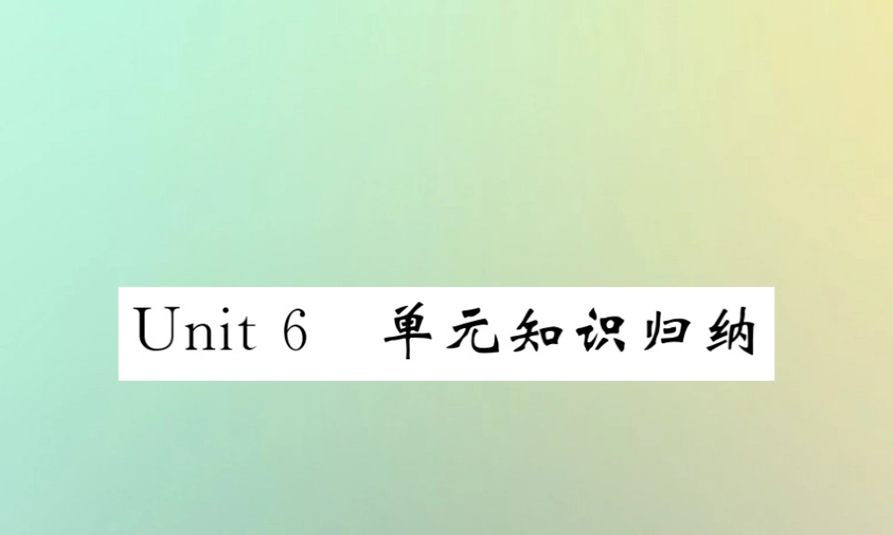 九年级英语全册 Unit 6 When was it invented单元知识归纳课件 (新版)人教新目标版 课件