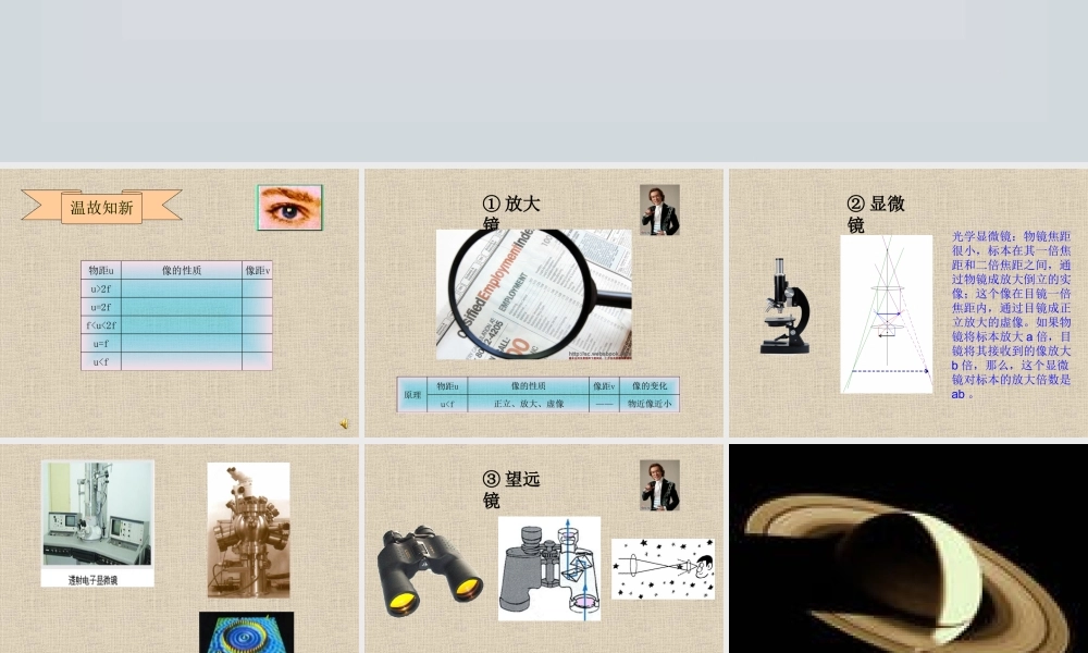 八年级物理第四章第七节神奇的眼睛课件