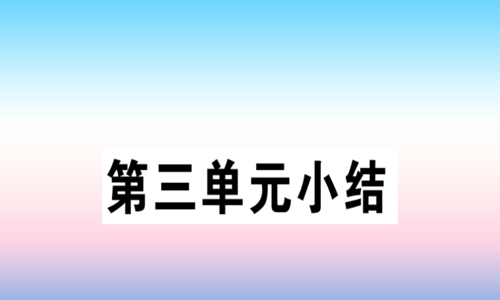 九年级历史下册 第三单元 第一次世界大战和战后初期的世界小结习题课件 新人教版 课件