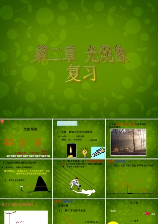 八年级物理上册 第二章 光现象复习课件1 新人教版 课件