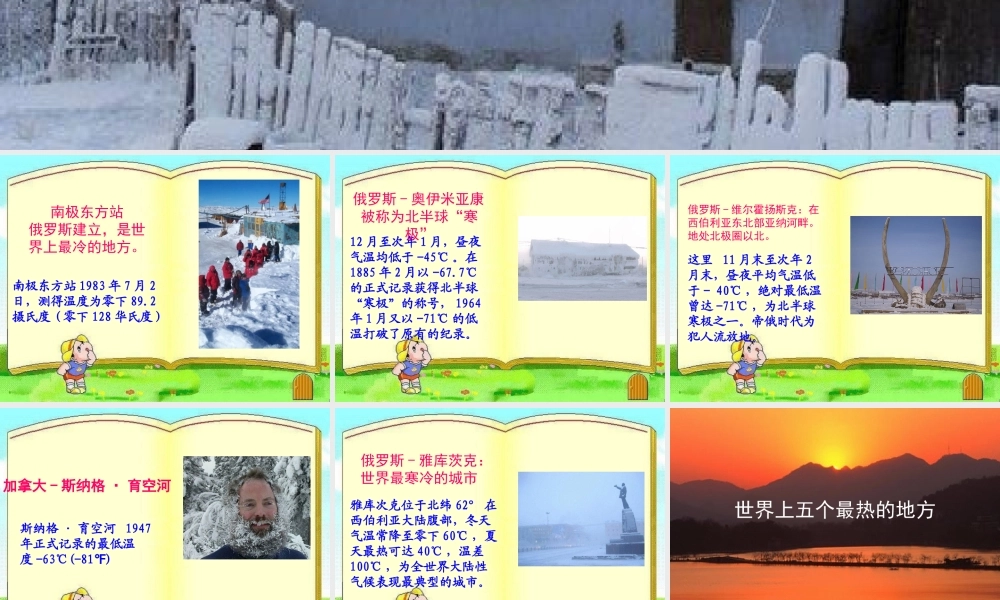 世界上最冷最热的地方