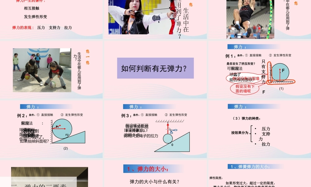 八年级物理下册 7.2 弹力课件 (新版)新人教版 课件