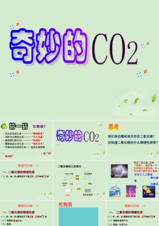 八年级化学 奇妙的二氧化碳课件 沪教版 课件