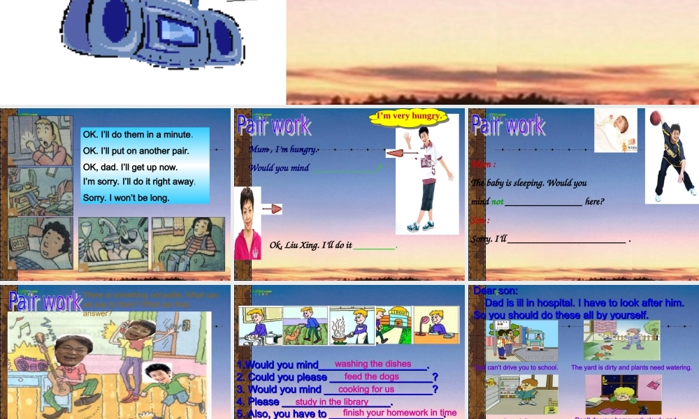 八年级英语下册 Unit7Would you mind turning down the music Section A 3a-4课件 人教新目标版 课件