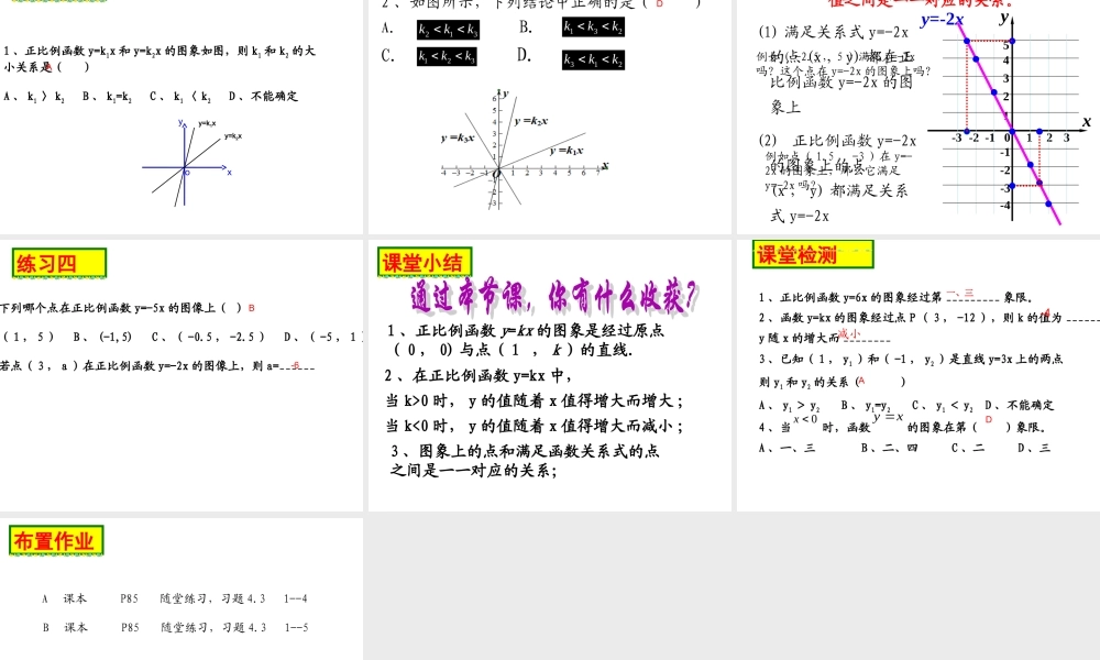 一次函数图形复习课件