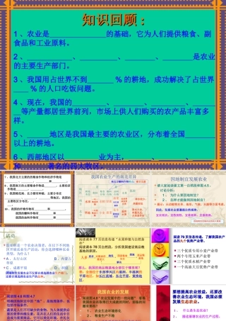 我国农业的南北差异