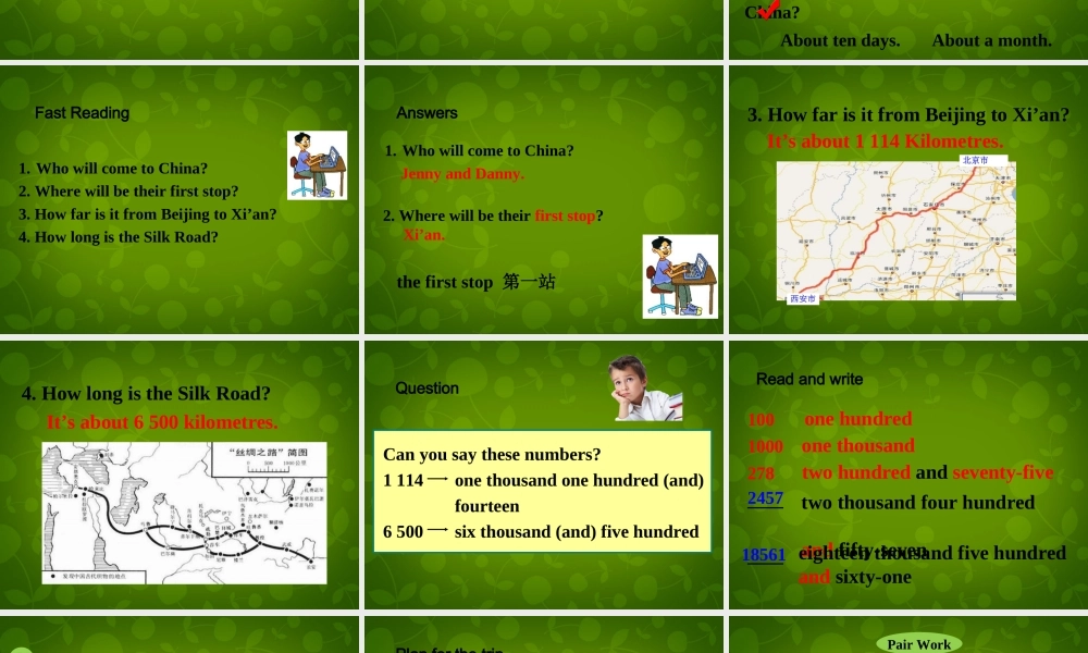 七年级英语下册 Unit 1 A Trip to the Silk Road Lesson 2 Meet You in Beijing课件 (新版)冀教版 课件