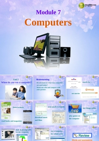 中学七年级英语上册 Module 7 Computers Unit 2 When do you use a computer？课件 (新版)外研版 课件