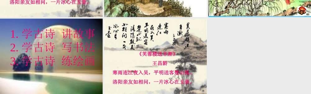 九年级语文下册 第四单元(送别诗三首)别董大课件 北师大版 课件
