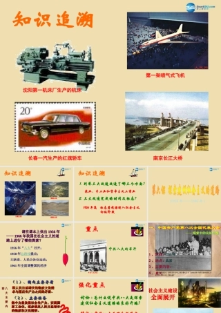 中学八年级历史下册 6 探索建设社会主义的道路课件 新人教版 课件