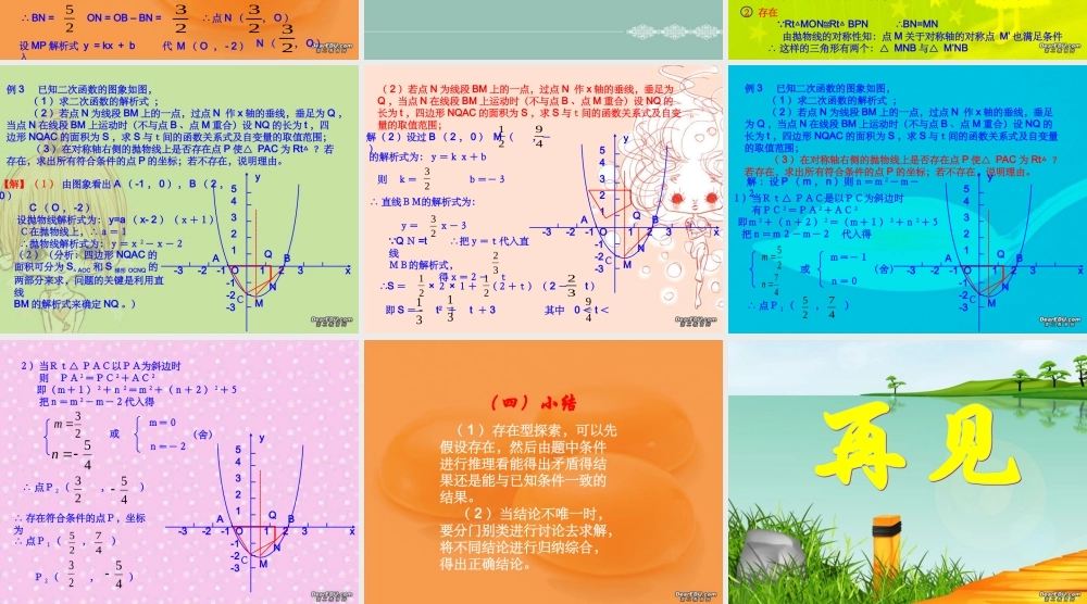 初三数学总复习探索性问题 试题