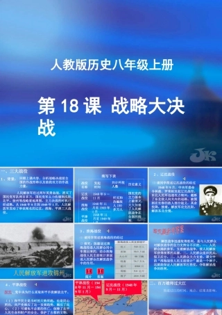 八年级历史 战略大决战2 课件