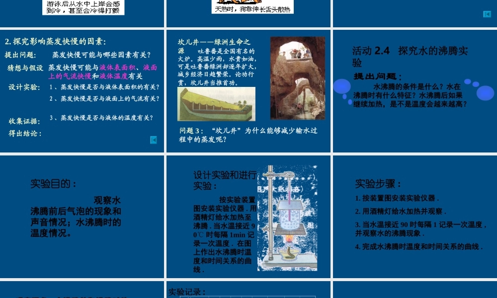 八年级物理上册(2.2 汽化和液化)课件 苏科版 课件