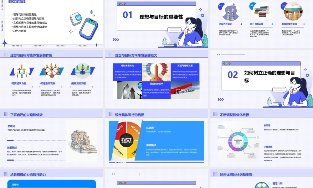 理想与目标主题班会课件