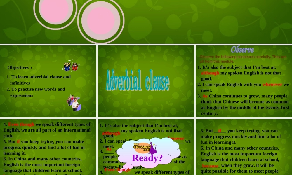 九年级英语下册(Module 7 Unit 3 Language in use)课件 (新版)外研版 课件